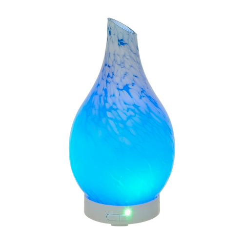 Glass Ultrasonic Diffuser Abstract Patterns Blue 100Ml