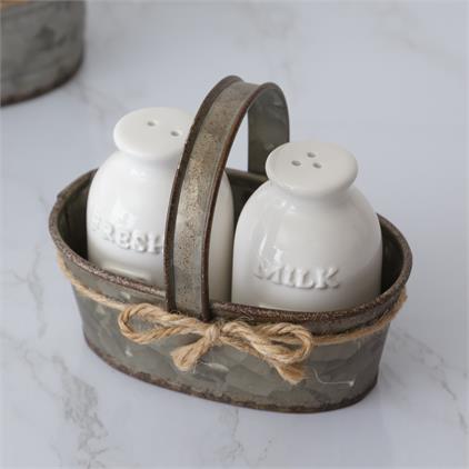 Milk Bottle Salt And Pepper Shaker